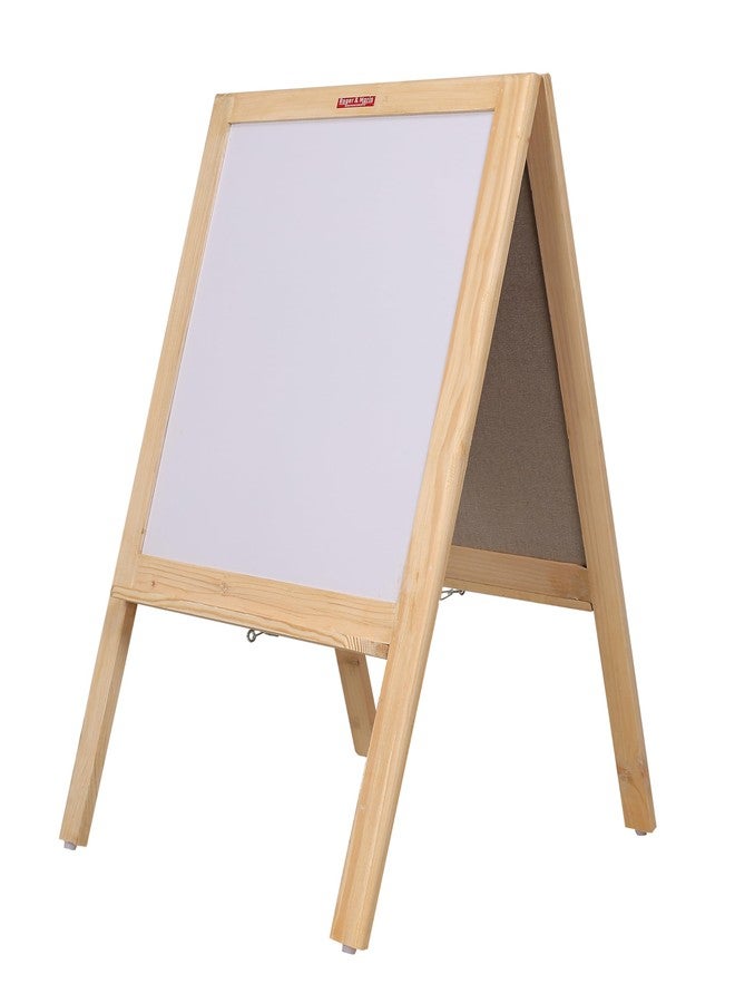 Roger & Moris Double Framed Easel Board with Non Magnetic White Board and Green Chalk Board for Kids, Home, School and Office (Size : 36 inch Height) - Image 4